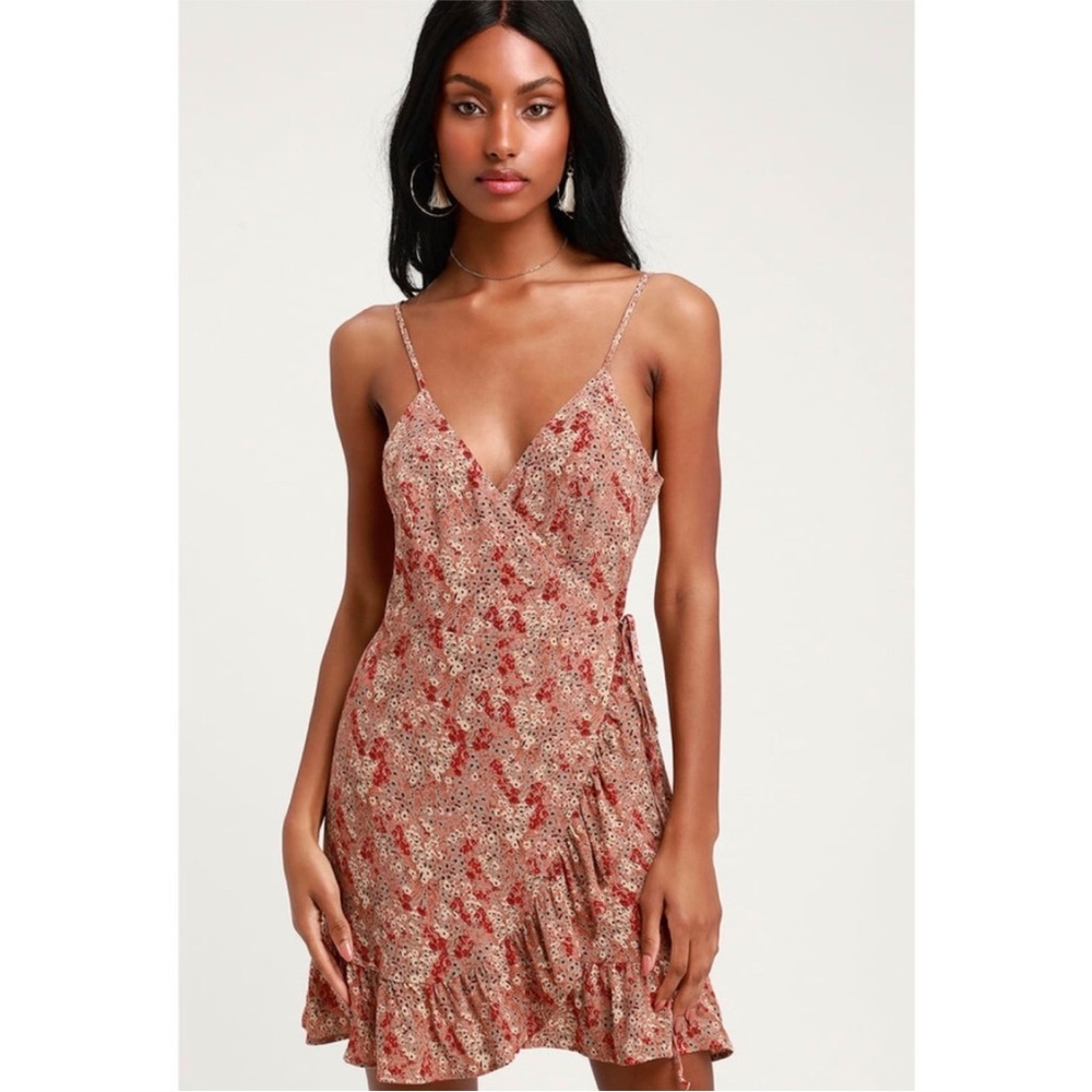 Intimately Free People All My Love Printed Floral Slip Mini Dress Size XS
